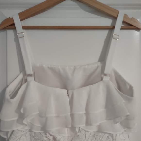 Lilly Pulitzer NWT Olive Dress Lace Ruffle White - Picture 12 of 16